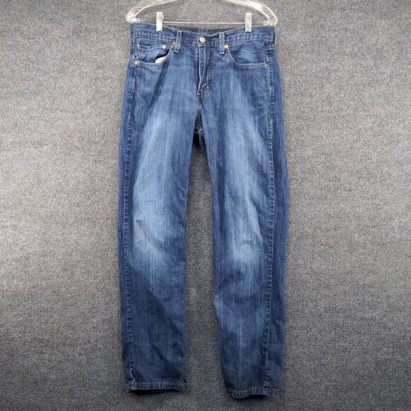 Levi's Men's 514 Jeans Blue 32x32 5-Pocket Whisker Medium Wash - Picture 2 of 12